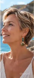 boucles d'oreilles artisanales en coquillage et perles naturelles, inspiré de l’océan et du style bohème. Création faite main idéale pour apporter une touche marine et naturelle.