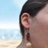 Boucles d'oreilles en pierres irrégulières