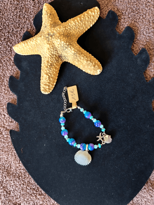 Bracelet esprit mer et coquillage