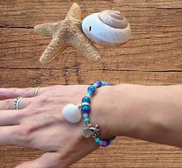 Bracelet esprit mer et coquillage