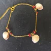 Bracelet de cheville en pierres naturelles irrégulières